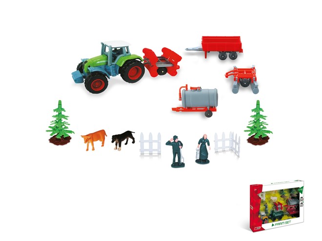 58017 - 1:72 FARM SET WITH TRACTOR