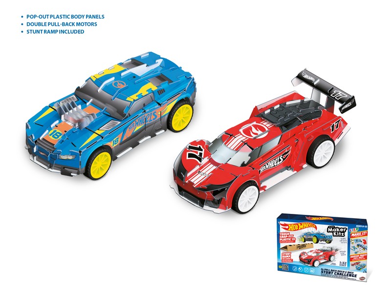 51194 - HOT WHEELS MAKER KITZ - BUILD AND RACE KIT - TWIN PACK